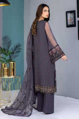 Kuch Khas By Flossie Unstitched 3 Piece Formals Vol-13 Collection'2025-Grey Elegant