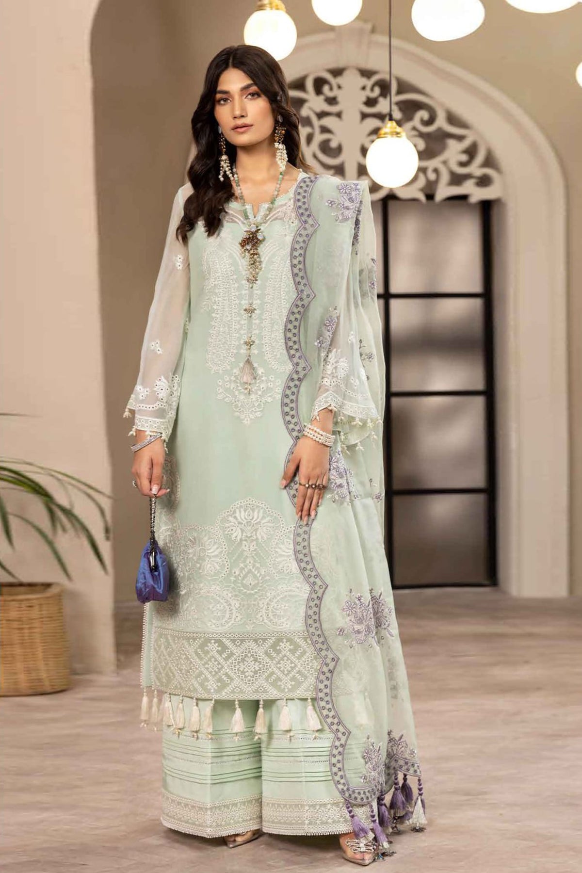 Dhaagay by Alizeh Unstitched 3 Piece Chiffon Vol-02 Collection'2023-08-Maheer