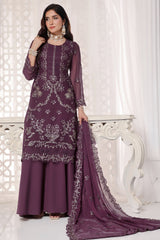 Myra By Soghat Stitched 3 Piece Luxury Emb Chiffon Collection'2025-Myra-08-Purple