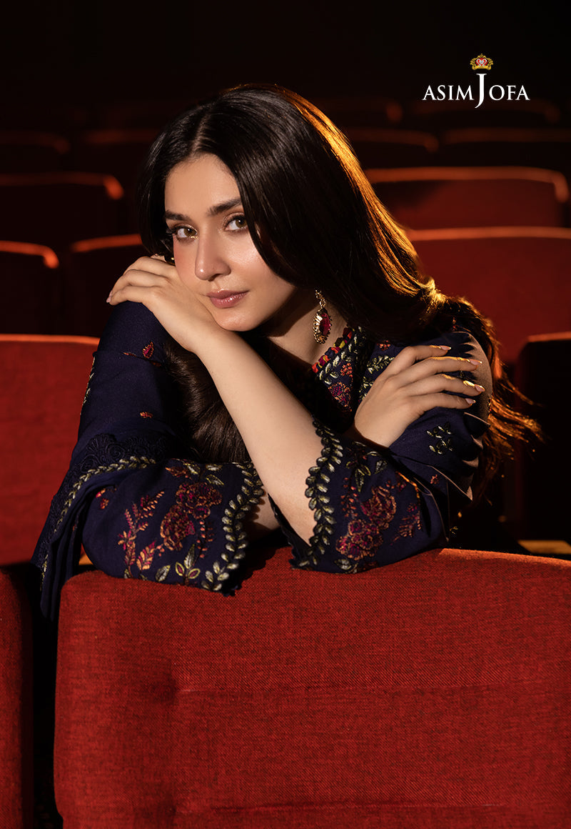 Asim Jofa Luxury Festive Drop 3 Ajllf-12 Embroidered Chiffon 3 Pcs