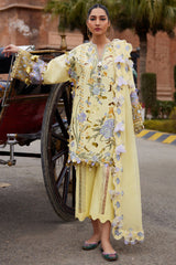 Elan Unstitched 3 Piece Luxury Lawn Collection'2025-09-A-Amara
