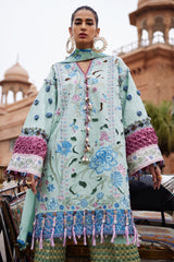 Elan Unstitched 3 Piece Luxury Lawn Collection'2025-09-B-Amara