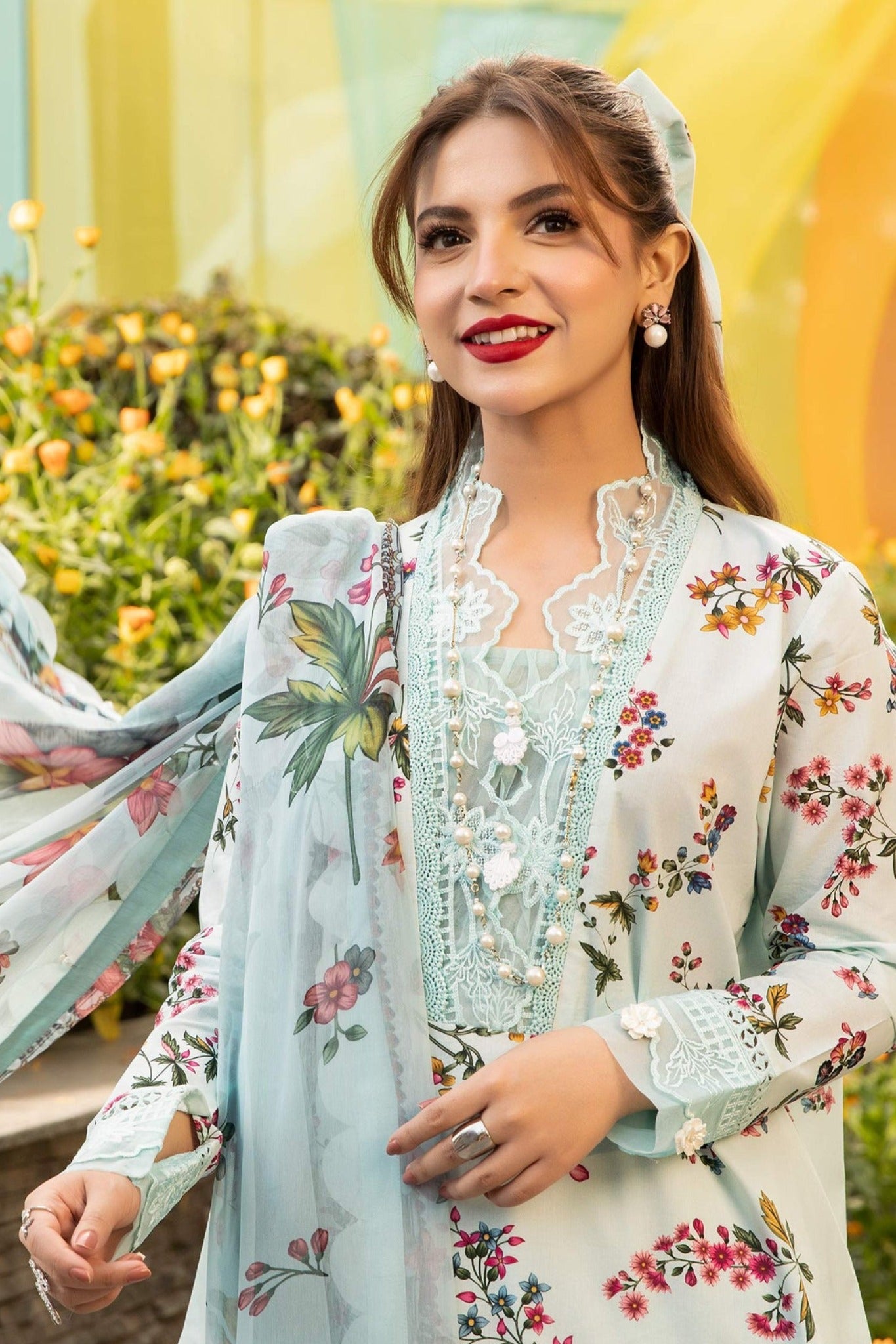 M.Basics By Maria B Unstitched 3 Piece Lawn Vol-01 Collection-09-B