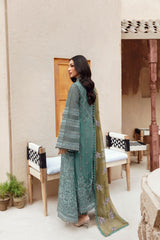 Flossie Unstitched 3 Piece Formals Executive Vol-04 Collection'2025-Cockatoo