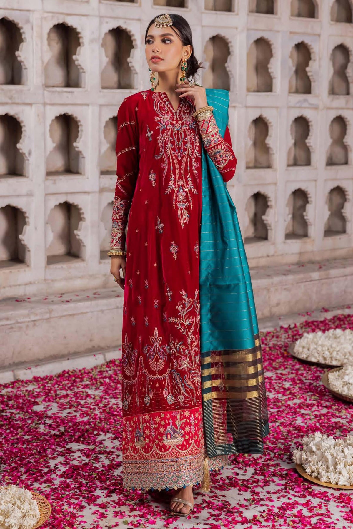 Baagh by Aik Atelier Unstitched 3 Piece Luxury Velvet Collection'2022-BV-09