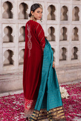 Baagh by Aik Atelier Unstitched 3 Piece Luxury Velvet Collection'2022-BV-09