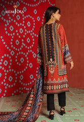 Asim Jofa Tara Sitara Ajtm-10 - 2 Pcs Printed Georgette Silk 2 Pcs