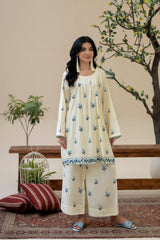 Zoya Zafar Stitched 2 Piece Cotton Collection'2025-Indigo Mirage