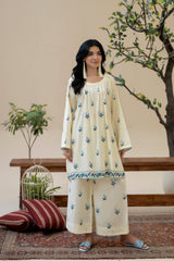 Zoya Zafar Stitched 2 Piece Cotton Collection'2025-Indigo Mirage