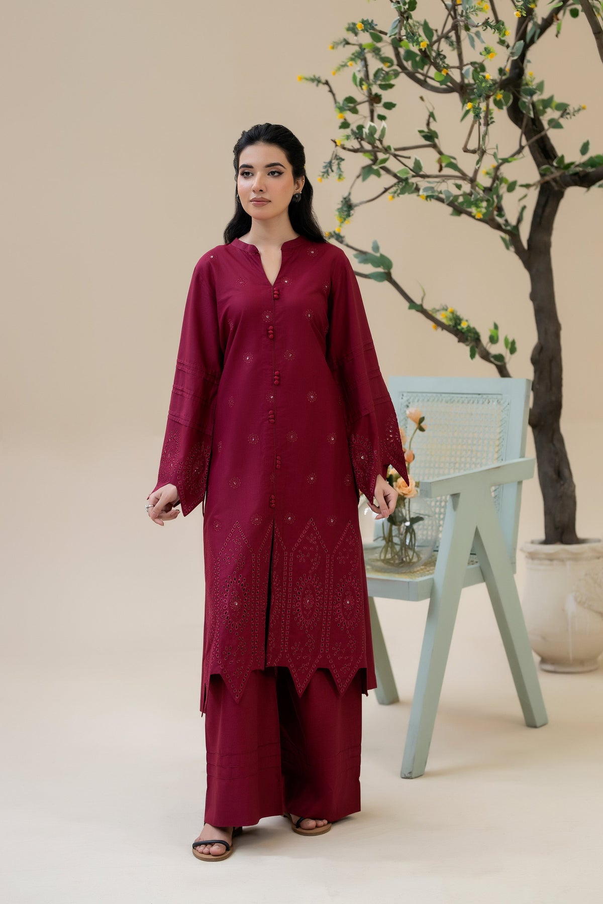 Zoya Zafar Stitched 2 Piece Cotton Collection'2025-Hina