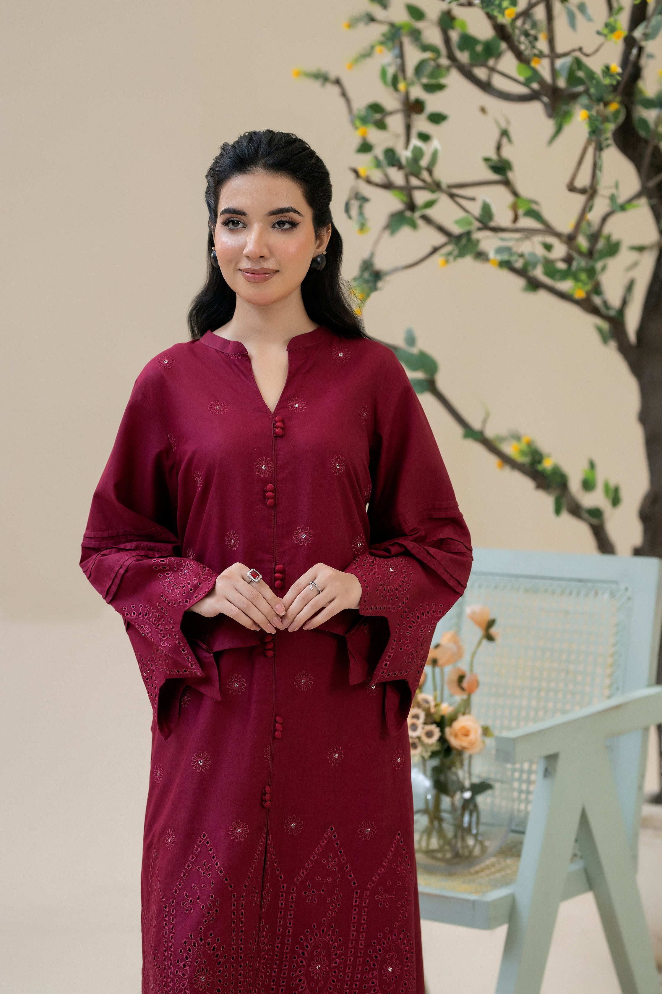 Zoya Zafar Stitched 2 Piece Cotton Collection'2025-Hina