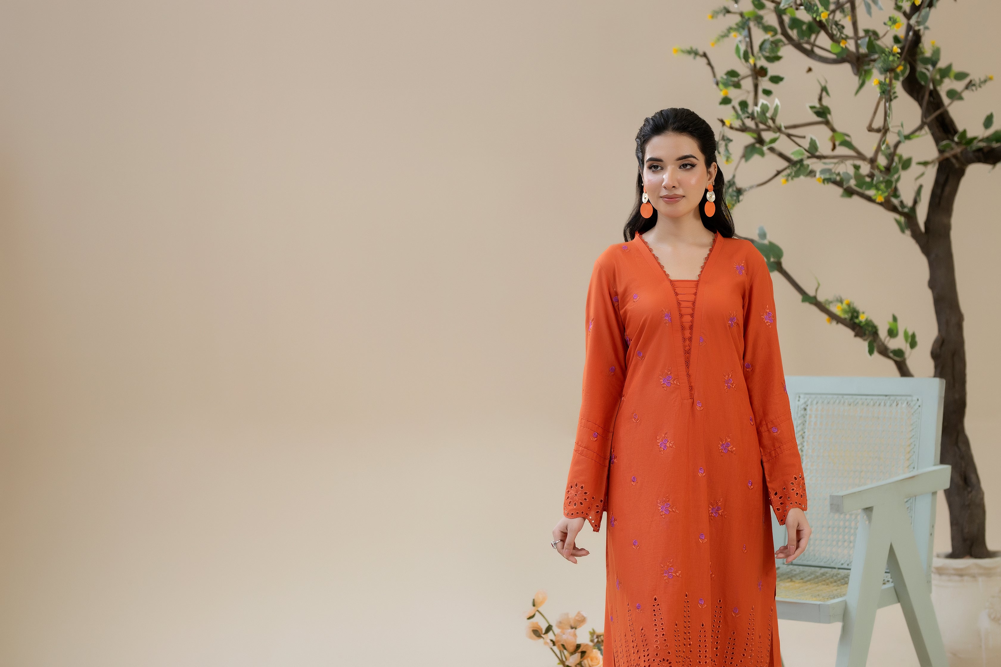 Zoya Zafar Stitched 2 Piece Cotton Collection'2025-Rang-e-Riwayat