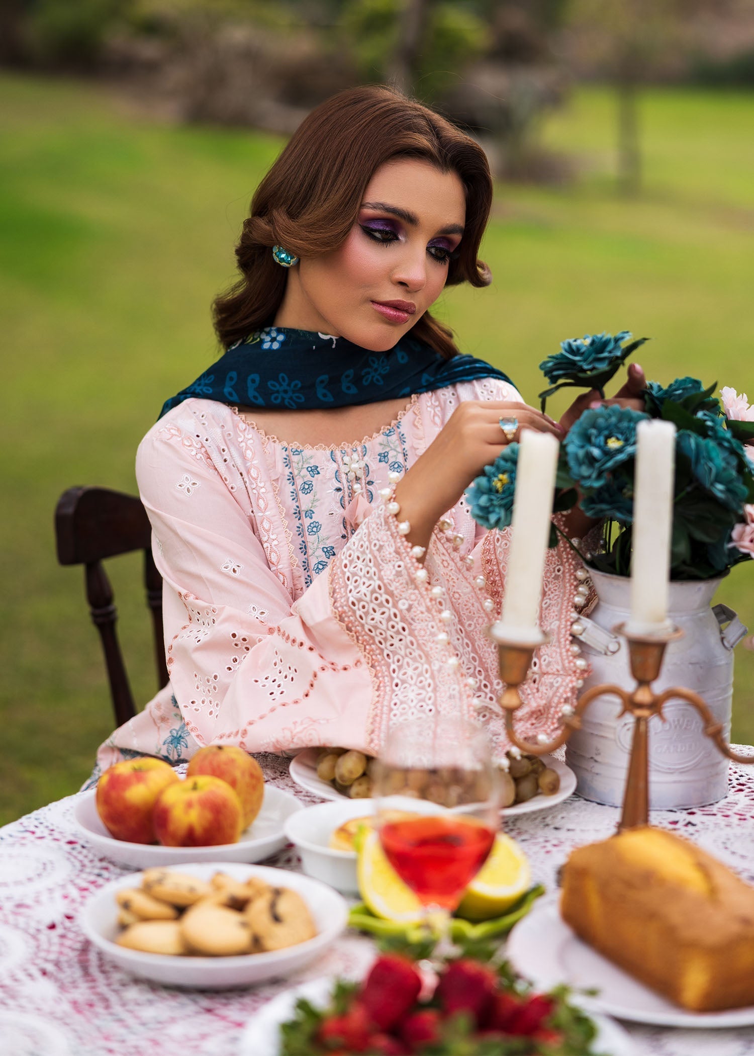 Bloom & Beyond - Paras By Pasha Unstitched 3 Piece Lawn Collection'2025-Coral Bloom