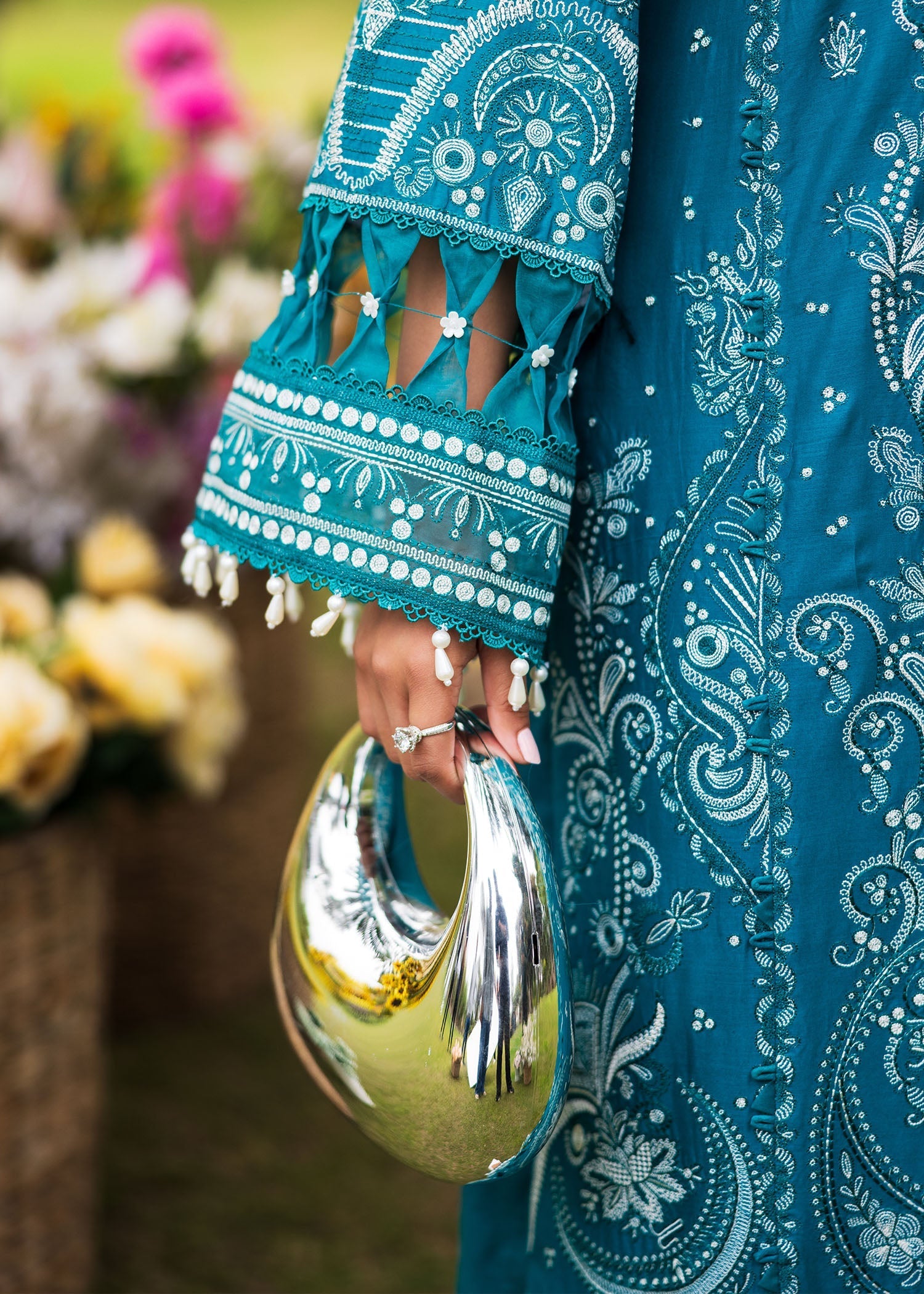 Bloom & Beyond - Paras By Pasha Unstitched 3 Piece Lawn Collection'2025-Sapphire Bloom
