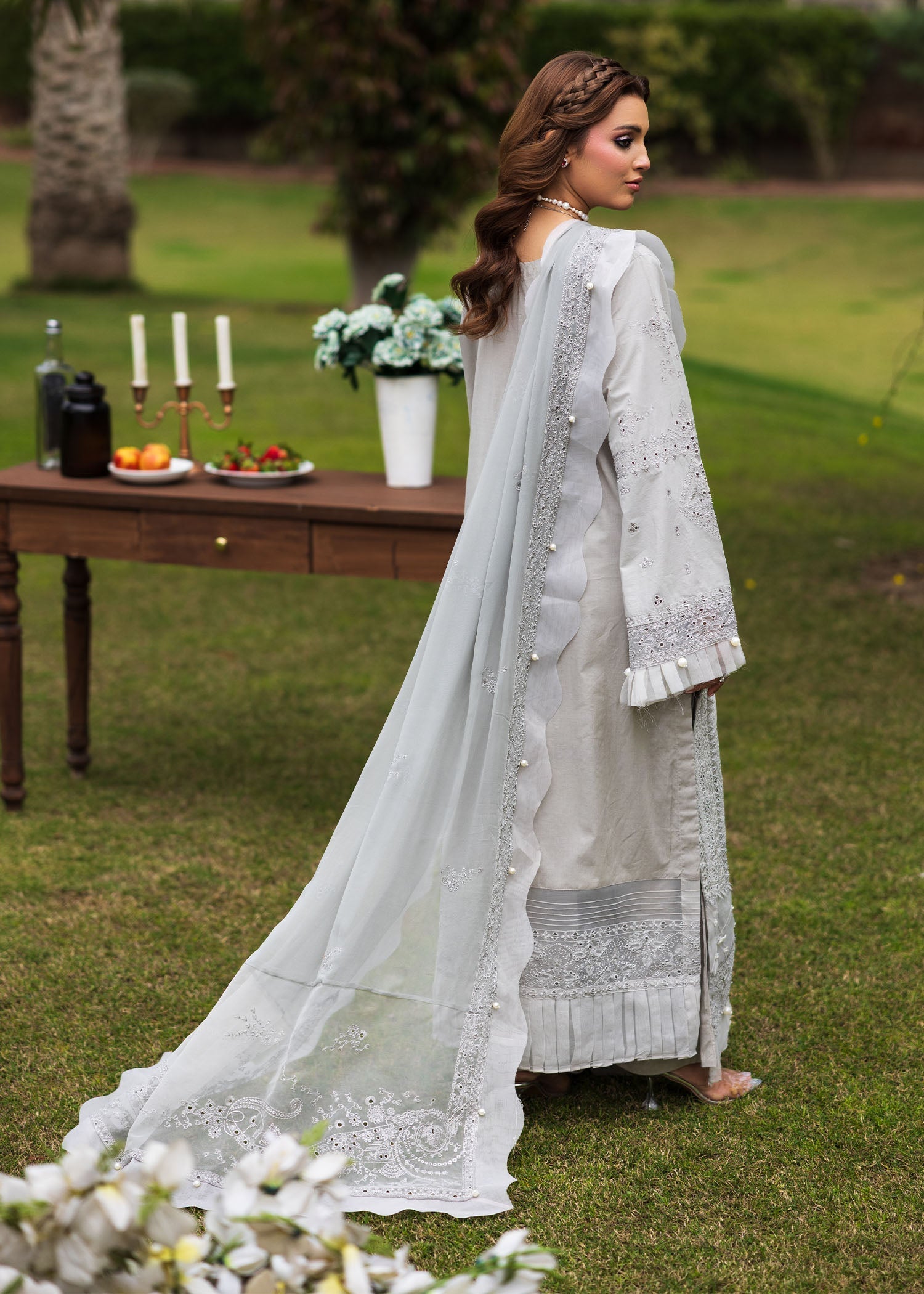 Bloom & Beyond - Paras By Pasha Unstitched 3 Piece Lawn Collection'2025-Ash Bloom