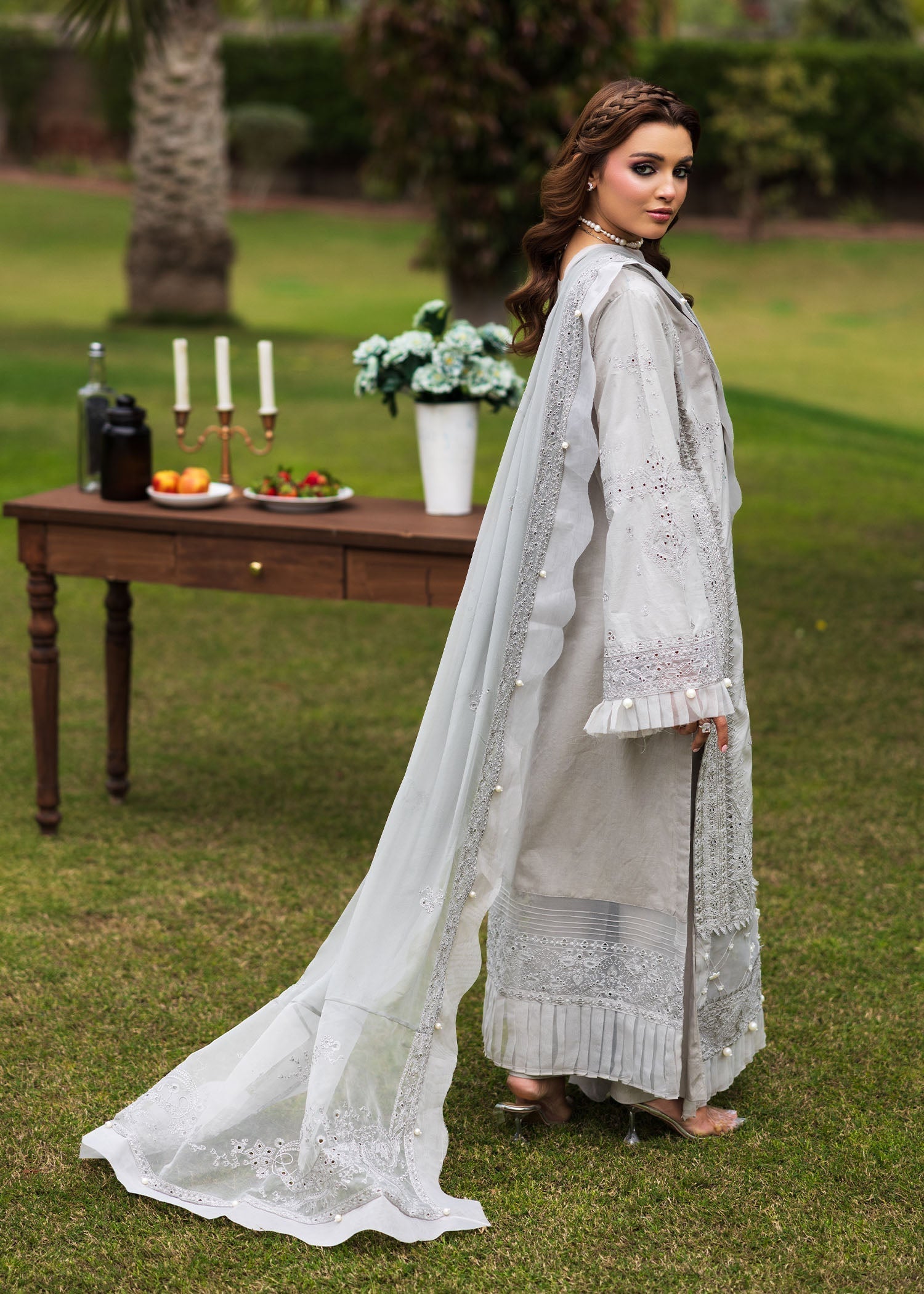 Bloom & Beyond - Paras By Pasha Unstitched 3 Piece Lawn Collection'2025-Ash Bloom