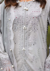 Bloom & Beyond - Paras By Pasha Unstitched 3 Piece Lawn Collection'2025-Ash Bloom