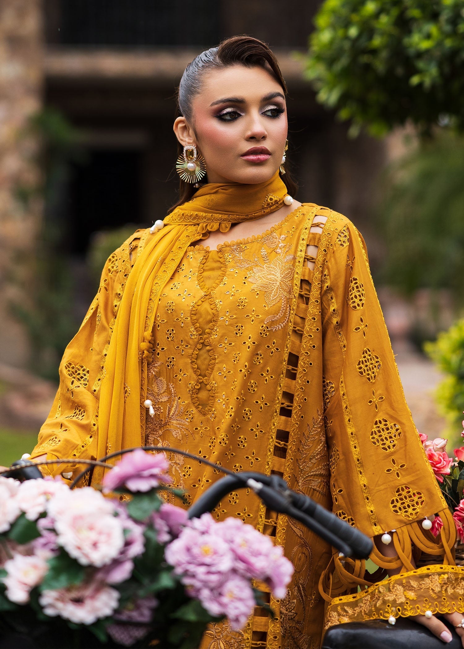 Bloom & Beyond - Paras By Pasha Unstitched 3 Piece Lawn Collection'2025-Marigold Bloom