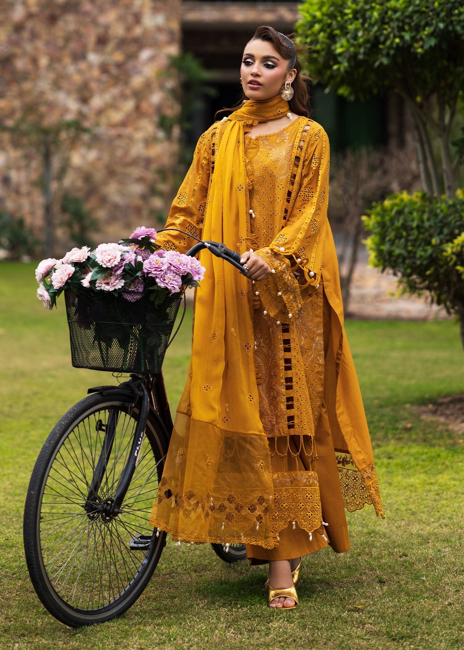 Bloom & Beyond - Paras By Pasha Unstitched 3 Piece Lawn Collection'2025-Marigold Bloom