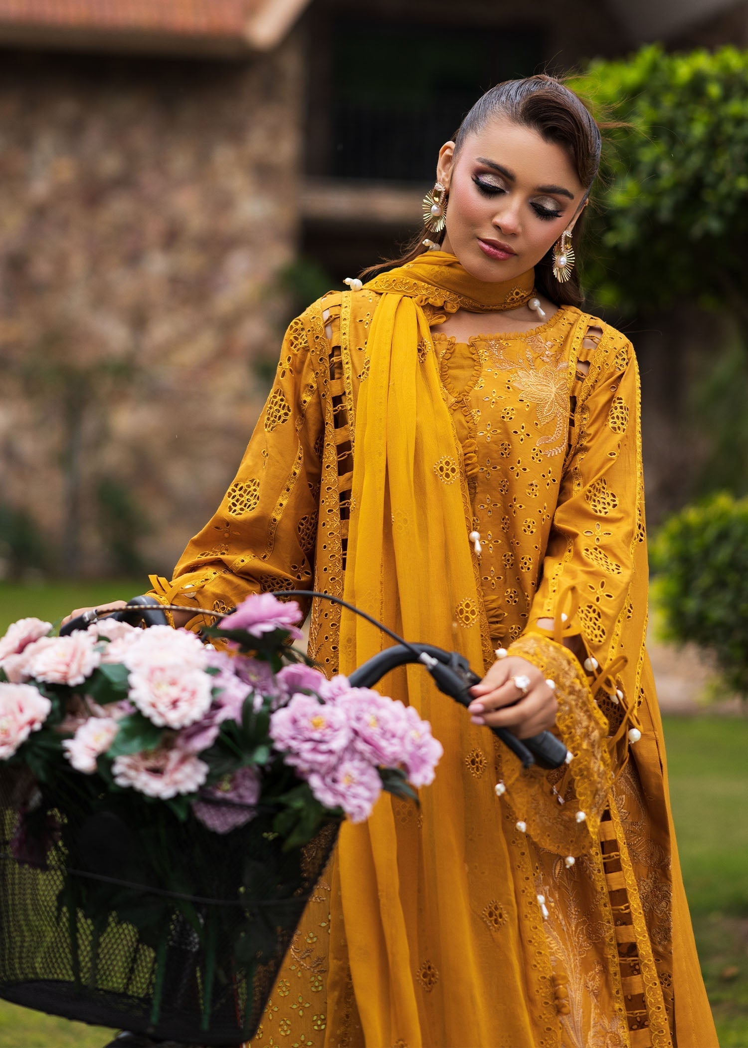 Bloom & Beyond - Paras By Pasha Unstitched 3 Piece Lawn Collection'2025-Marigold Bloom