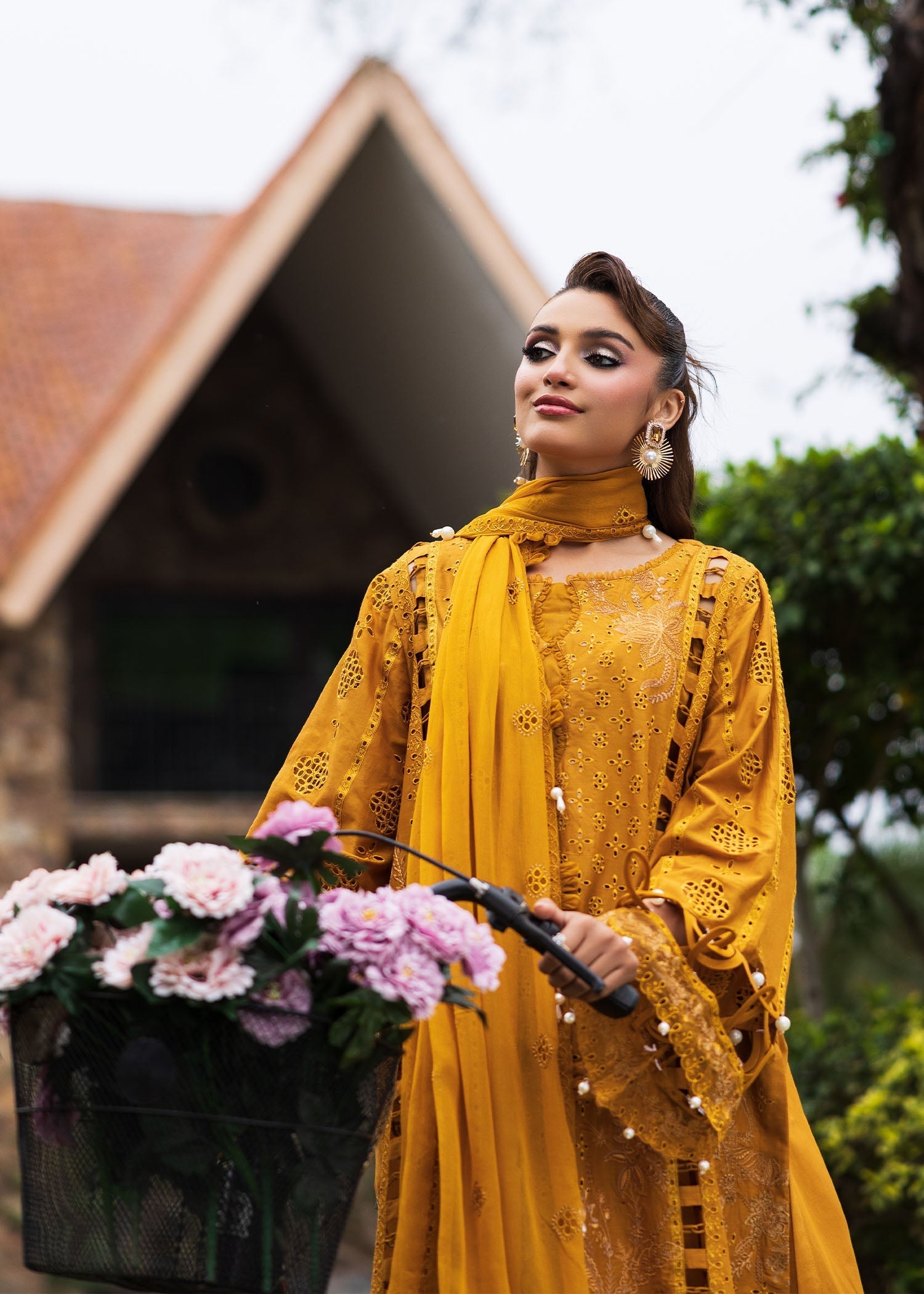 Bloom & Beyond - Paras By Pasha Unstitched 3 Piece Lawn Collection'2025-Marigold Bloom