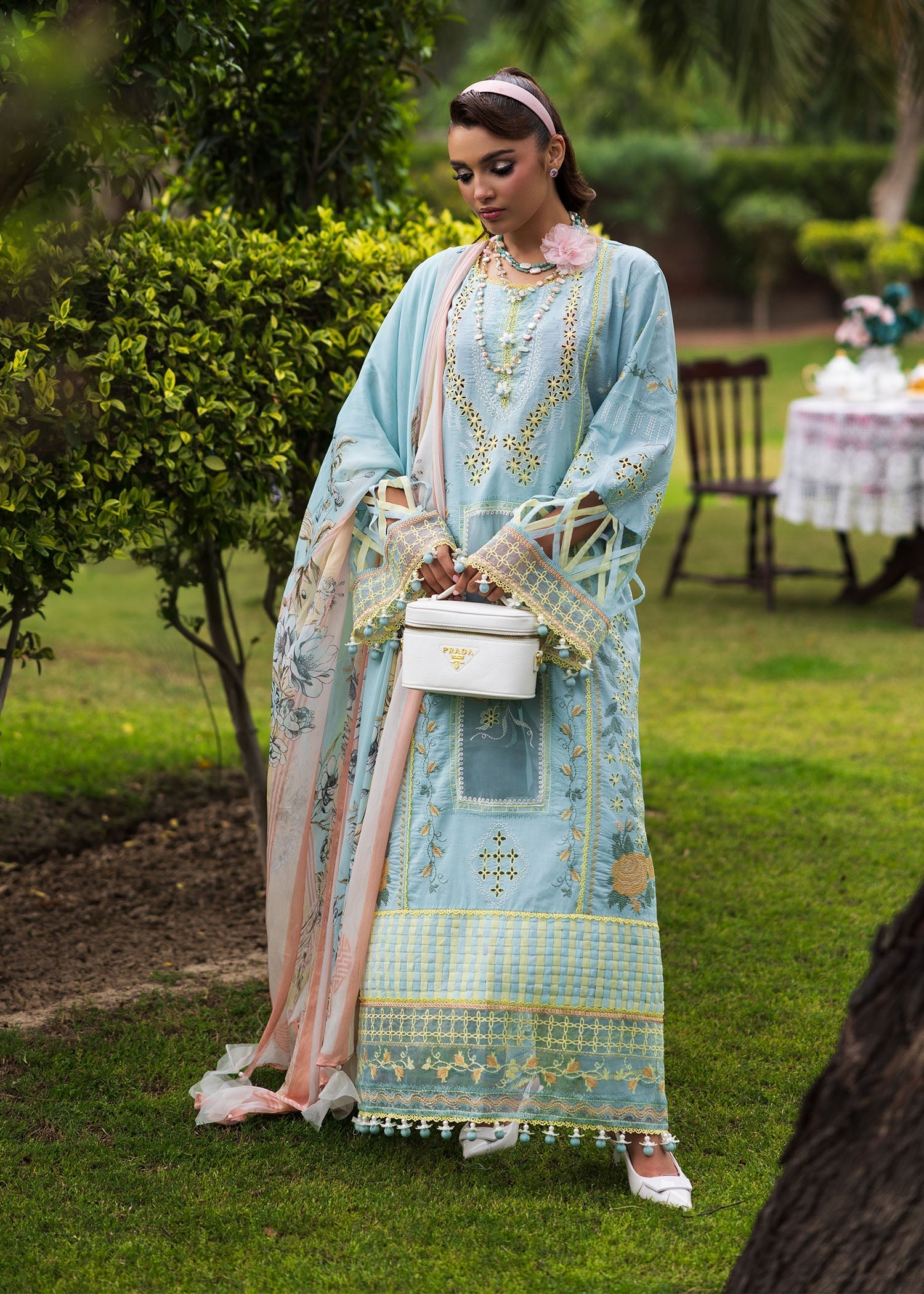Bloom & Beyond - Paras By Pasha Unstitched 3 Piece Lawn Collection'2025-Crystal Bloom