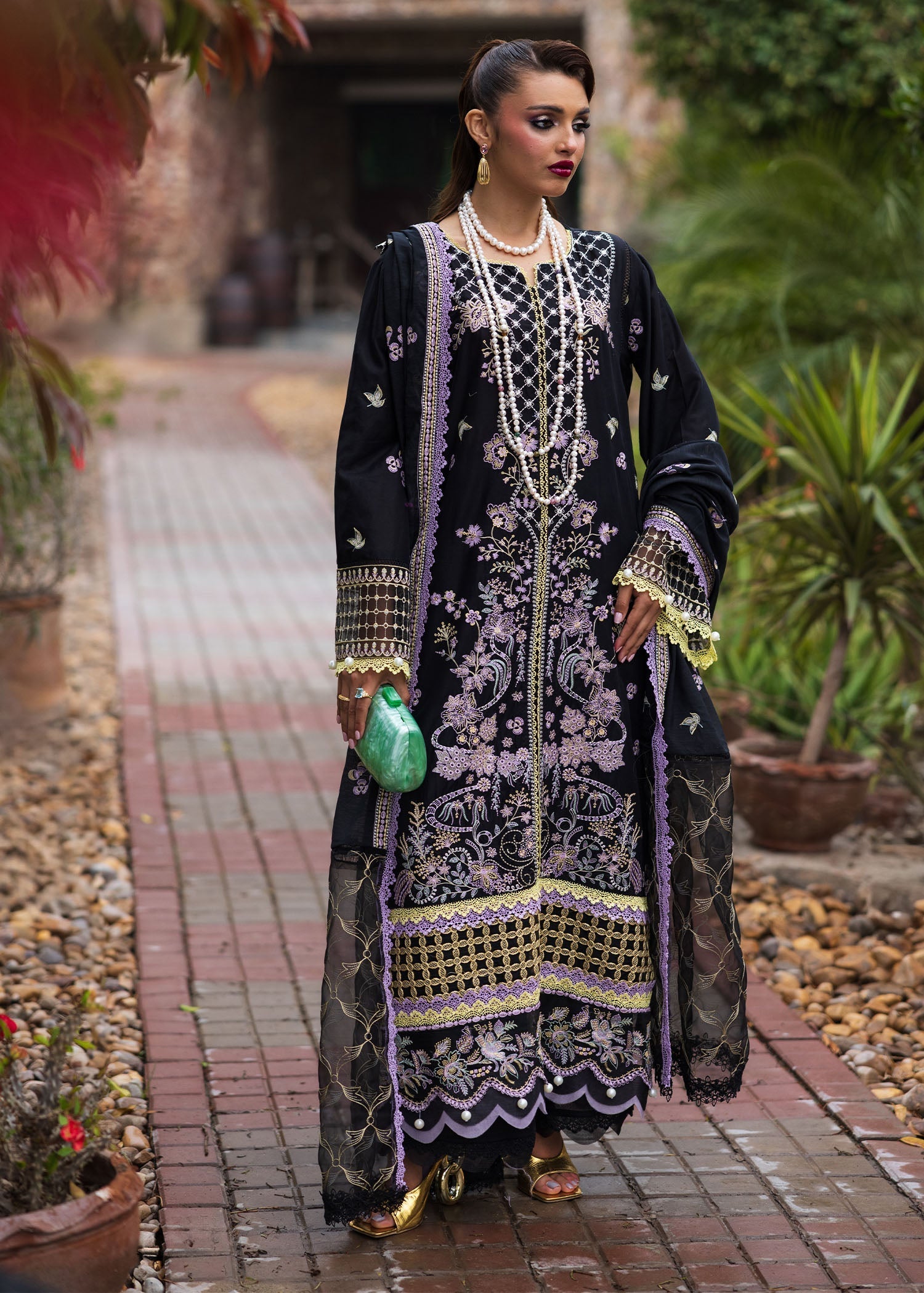 Bloom & Beyond - Paras By Pasha Unstitched 3 Piece Lawn Collection'2025-Evening Bloom