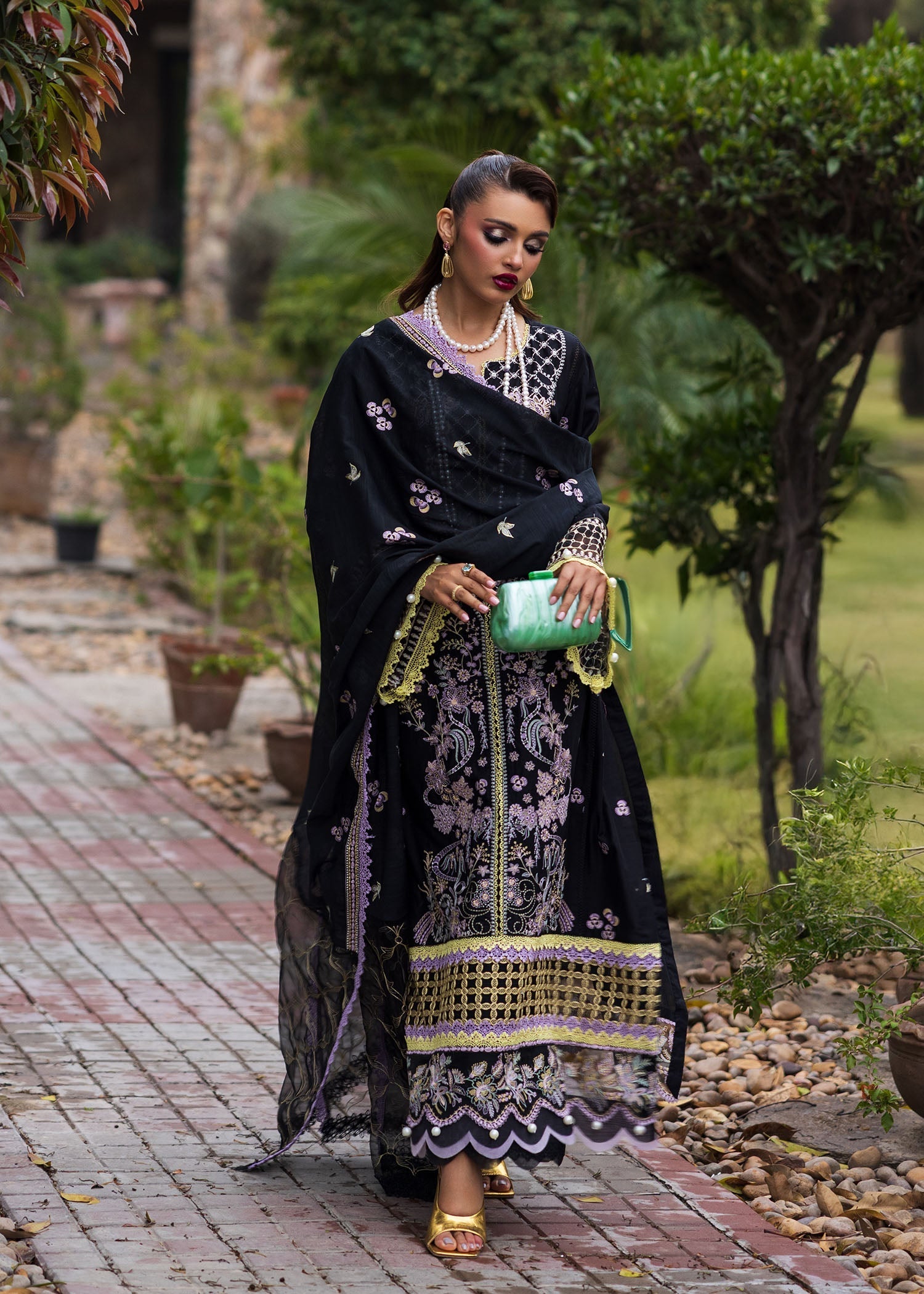 Bloom & Beyond - Paras By Pasha Unstitched 3 Piece Lawn Collection'2025-Evening Bloom