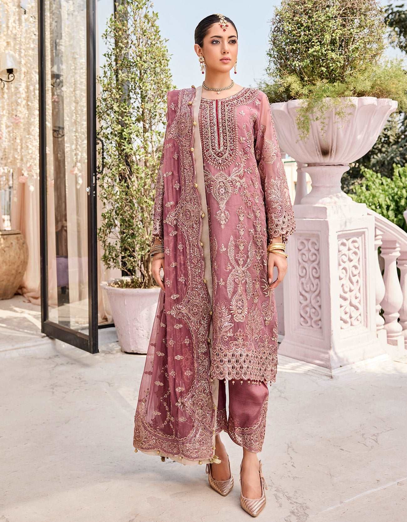 Emaan Adeel Unstitched 3 Piece Chiffon Eid Festive Collection'2023-FT-05