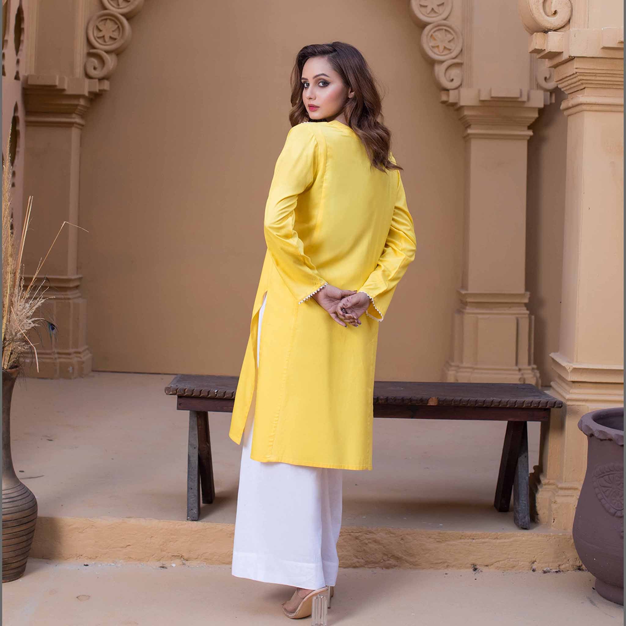 Urban Cut 1 Piece Embroidered Kurta