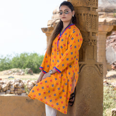 Urban Cut 1 Piece Printed  Cotton Stitched Kurta
