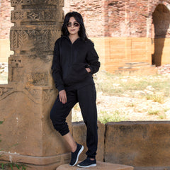 Urban Cut Comfy Zipper Hoodie black 1 piece