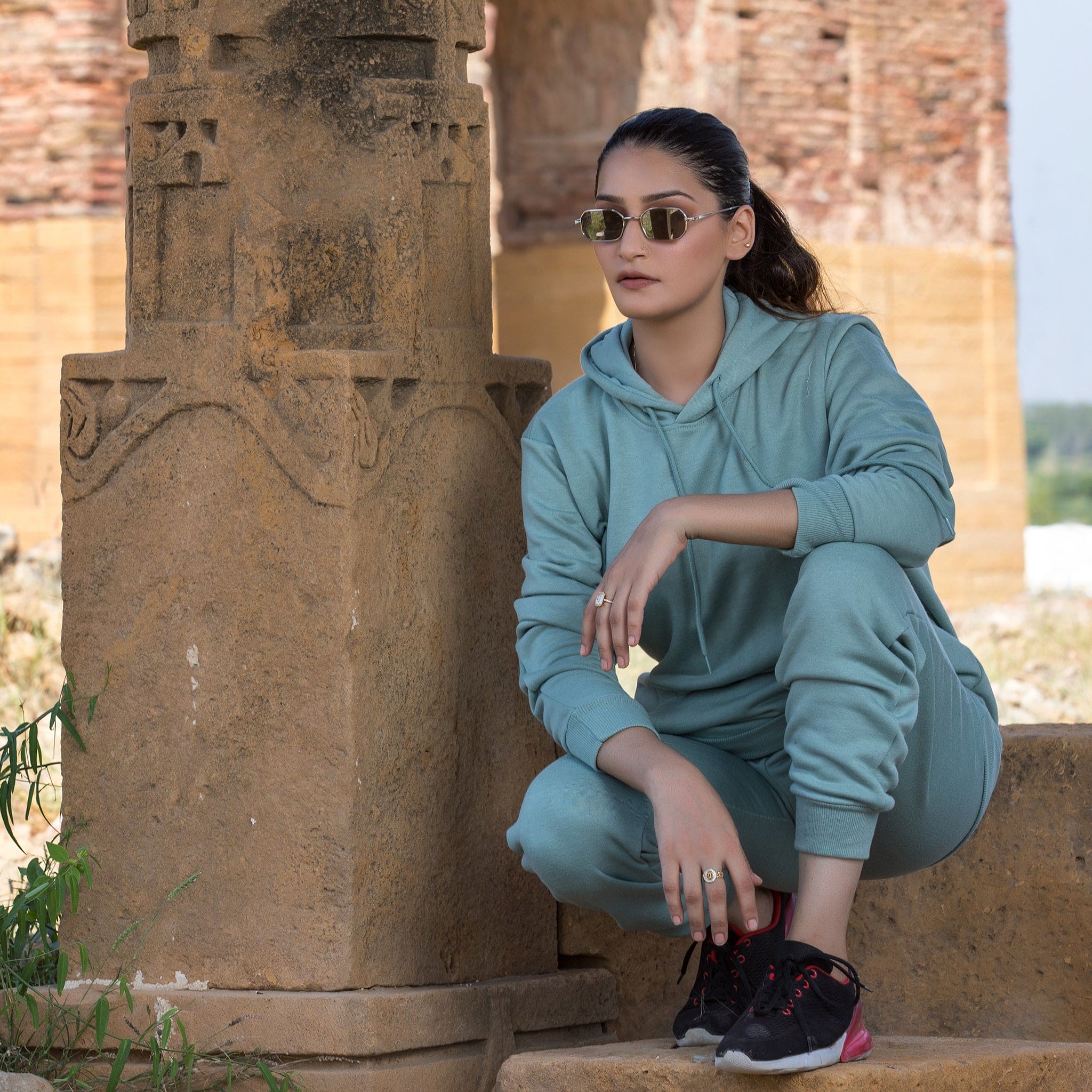 Urban Cut Cotton Fleece Pull Over Hoodie 1 Piece