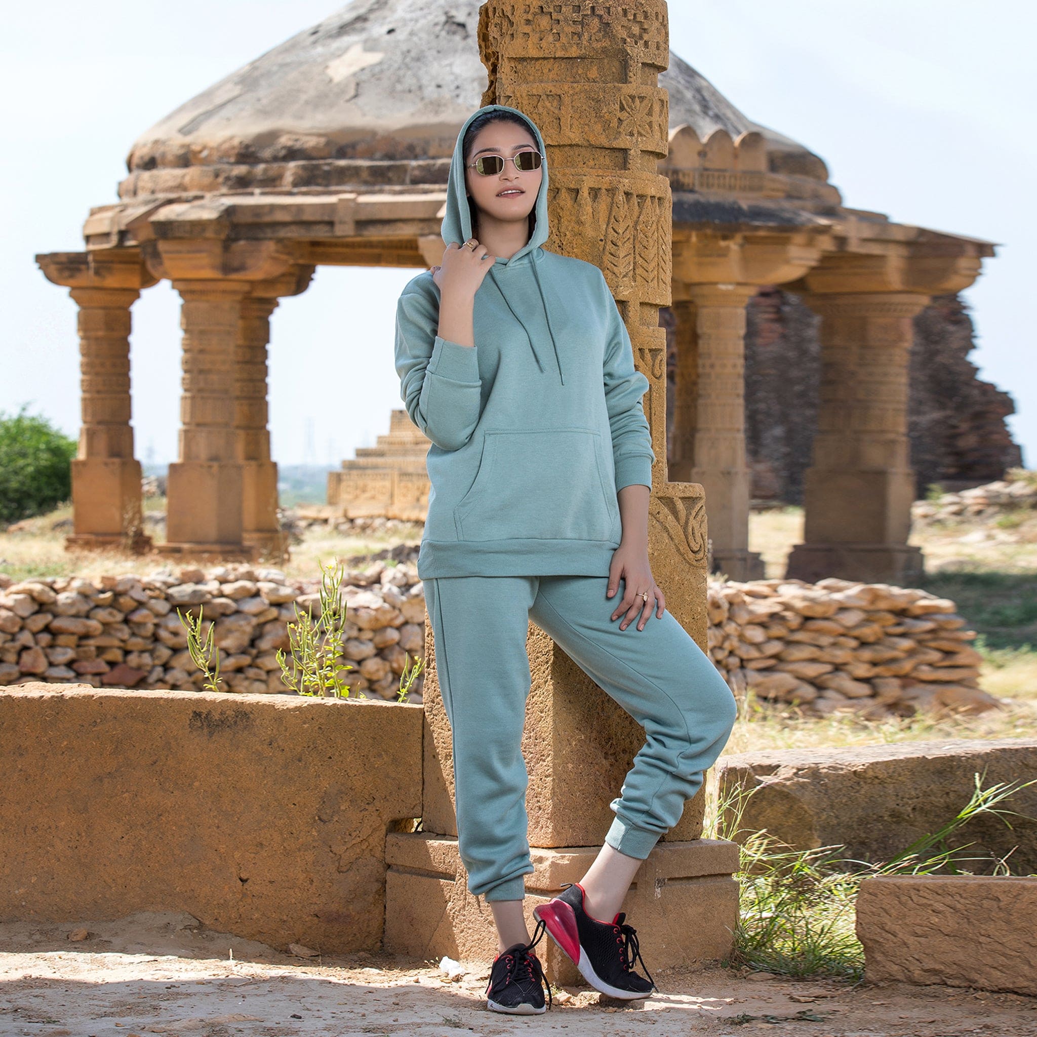 Urban Cut Cotton Fleece Pull Over Hoodie 1 Piece