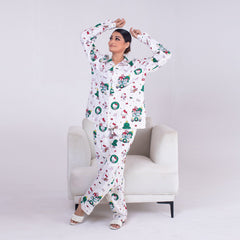 Urban Cut 2 Piece PJ Suit- Cotton Comfy Flannel ( Shirt  Trouser)