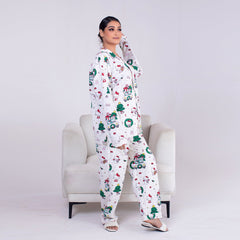 Urban Cut 2 Piece PJ Suit- Cotton Comfy Flannel ( Shirt  Trouser)