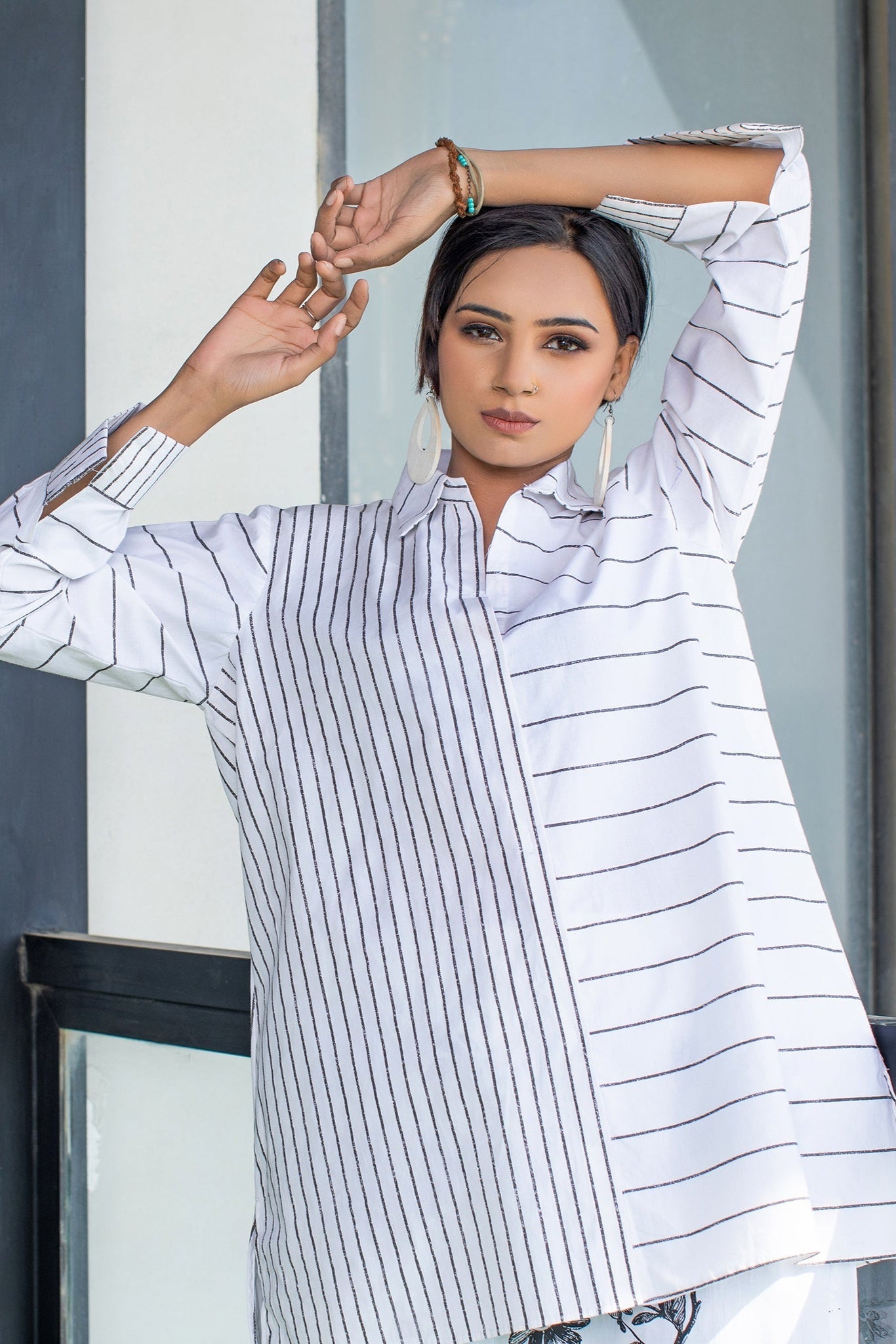 Urban Cut 2 Piece Cotton Printed  Patch Work Co- Ord Set