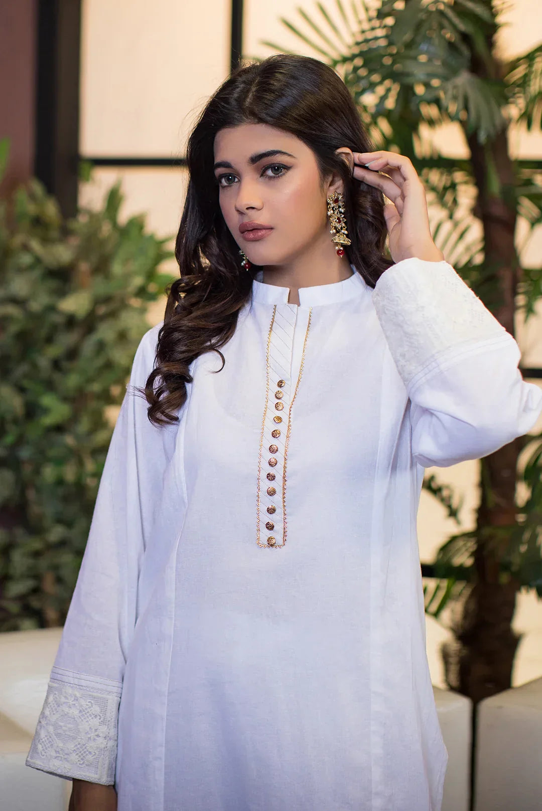 Urban Cut 1 Piece Cotton Embroidered Kurta