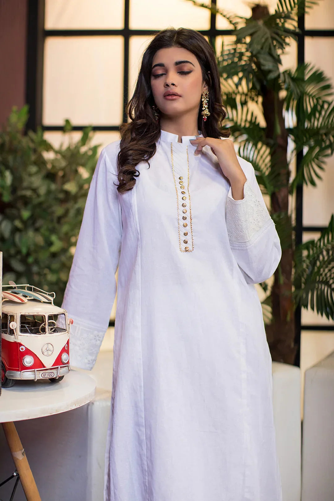 Urban Cut 1 Piece Cotton Embroidered Kurta