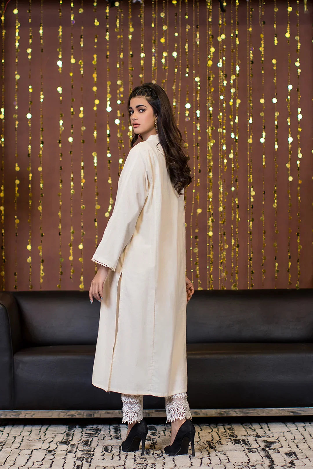 Urban Cut 1 Piece Cotton Embellished Kurta