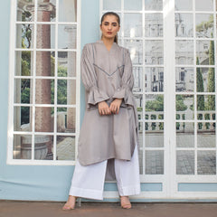 Urban Cut 1 Piece Cotton Embellished Satin Kurta