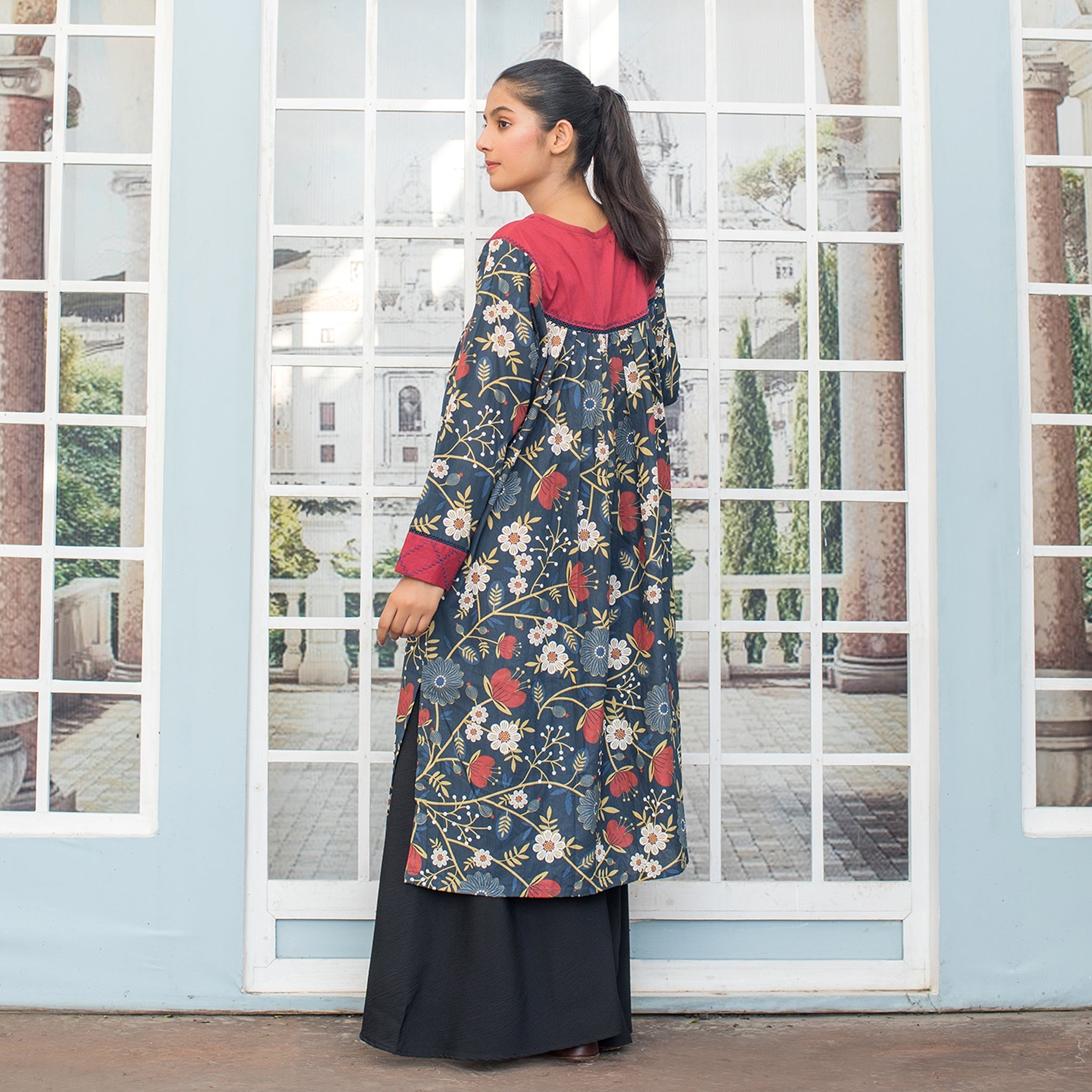 Urban Cut 1 Piece Embroidered Kurta