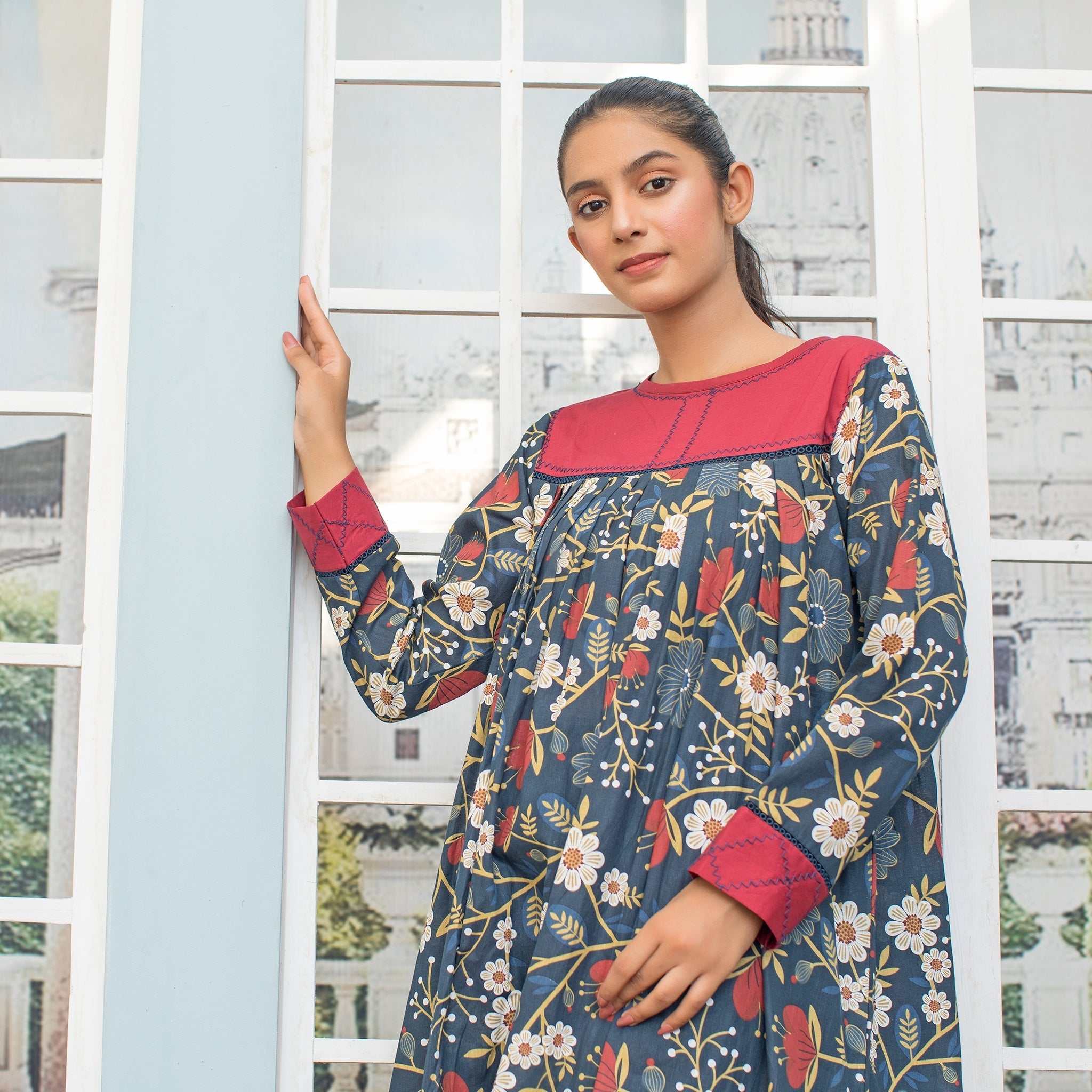Urban Cut 1 Piece Embroidered Kurta