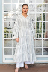 Urban Cut Long Greystripes Frill Shirt 1 Piece