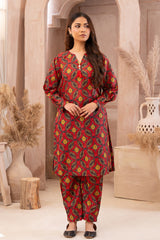 Ayla Studio Stitched PRINTED ESSENTIAL CO-ORD - Psychedelic Night
