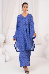 Ayla Studio Stitched PRINTED ESSENTIAL CO-ORD - Midnight Lilies