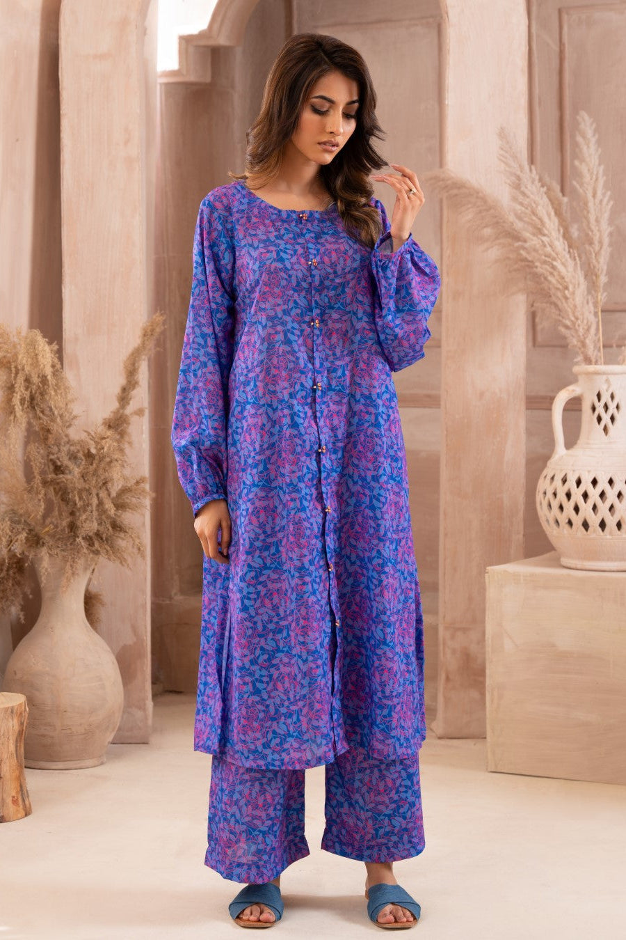 Ayla Studio Stitched PRINTED ESSENTIAL CO-ORD - Mystical Roses