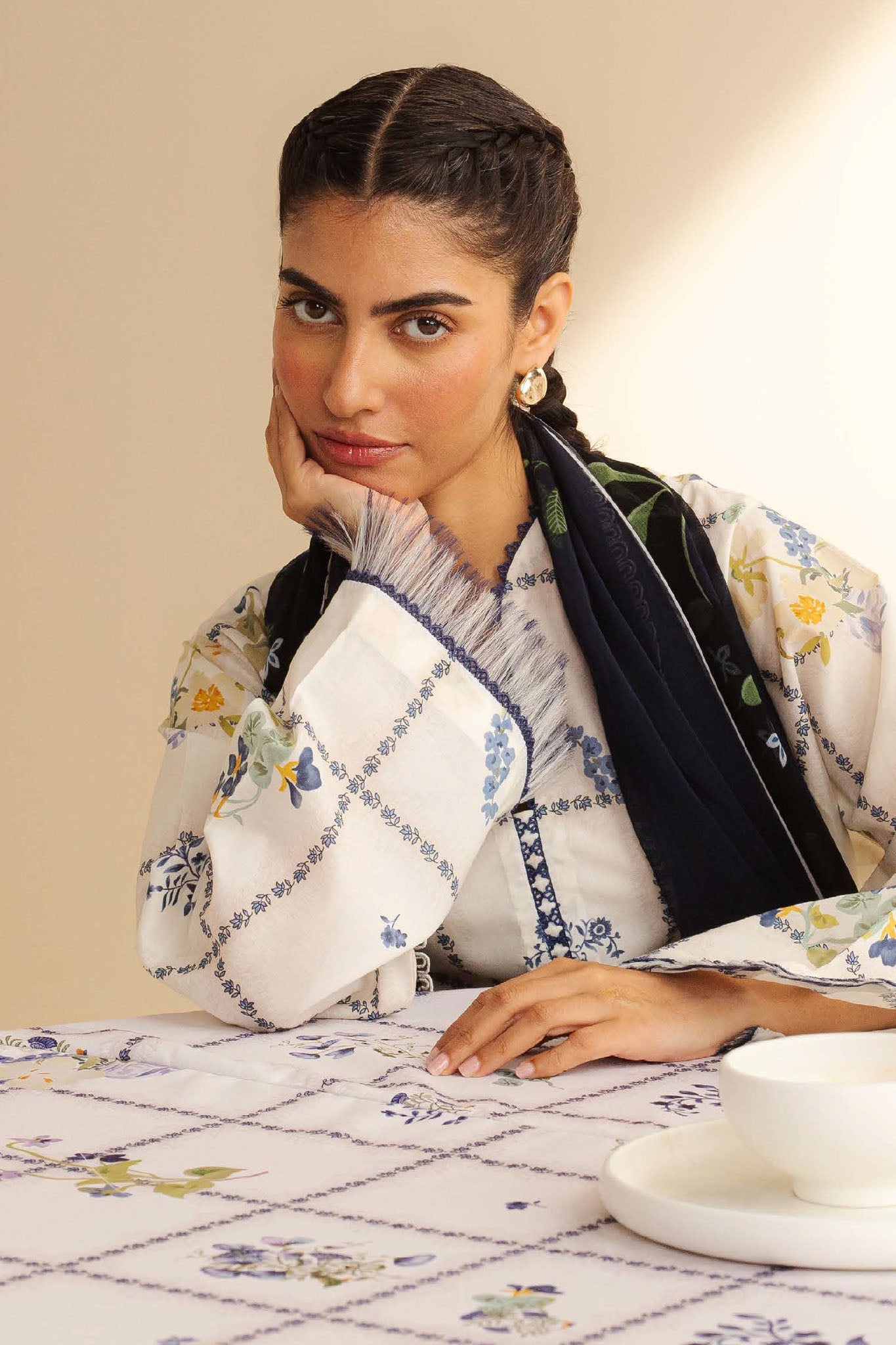 CoCo Prints By Zara Shah Jahan Unstitched 3 Piece Lawn Drop Two Collection'2025-10-A-Luna