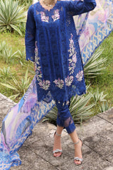 Noor By Saadia Asad Unstitched 3 Piece Luxury Chikankari Lawn'2024-D-10-B