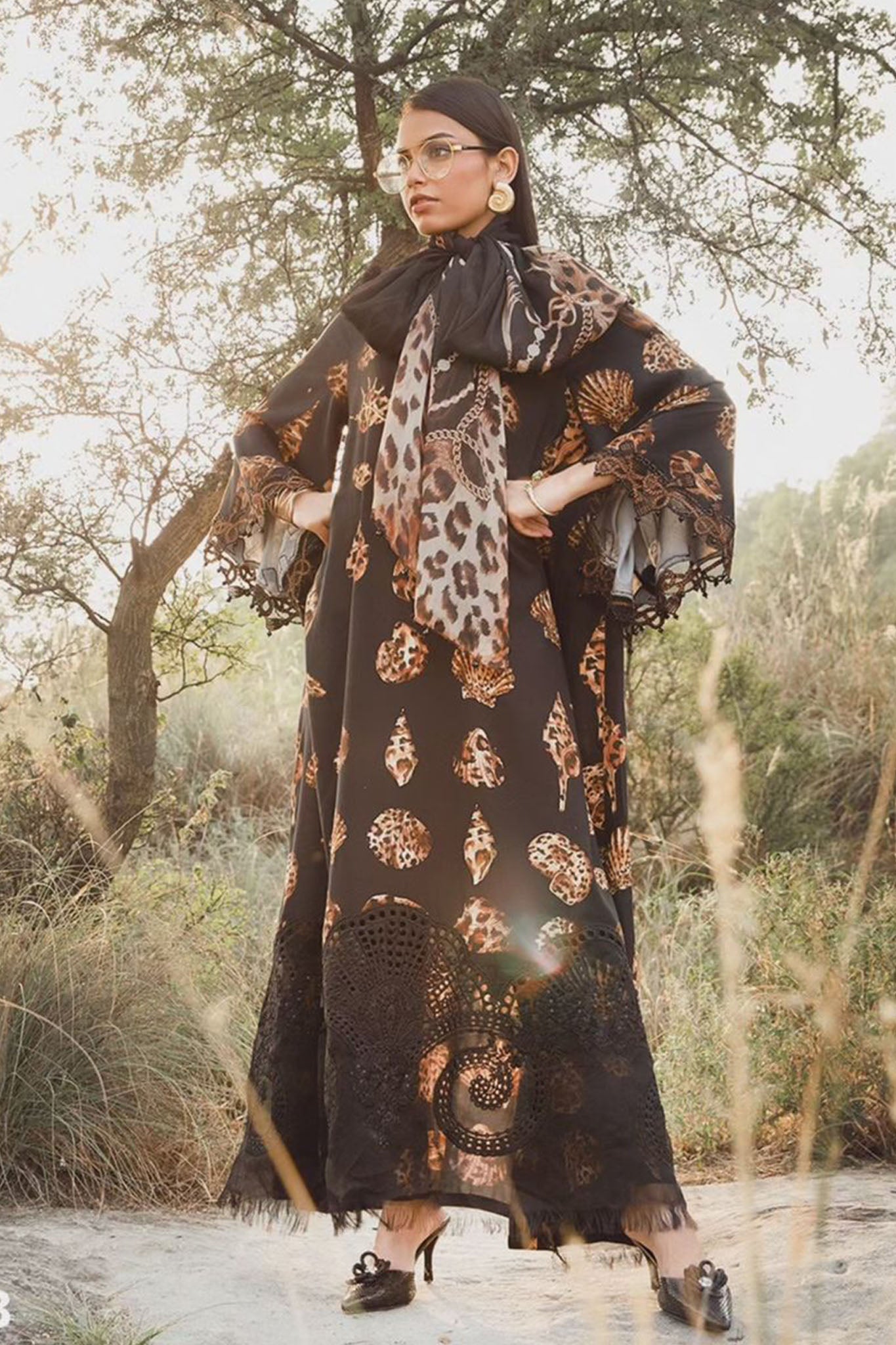M Prints By Maria B Unstitched 3 Piece Winter Edition Collection'2024-10-B